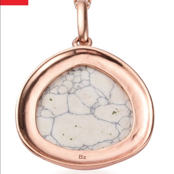 50 ctw White Howlite Pendant Necklace 20 Inch - Picture 4 of 7